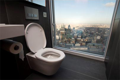 London Shard toilet