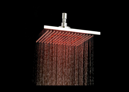 Phoenix 300mm Square LED Shower Head - Heat Activated