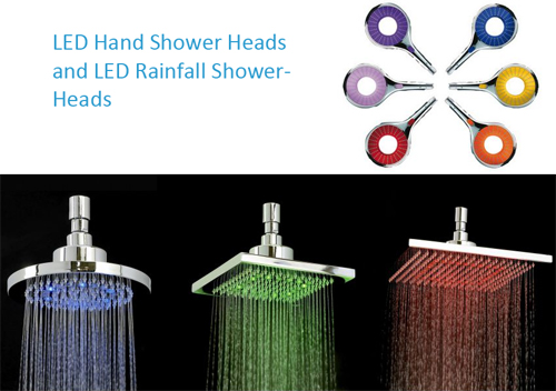 LED shower heads