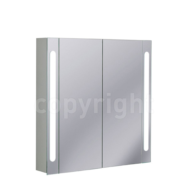 Bauhaus Mirrored Aluminium Wall Hung Cabinet
